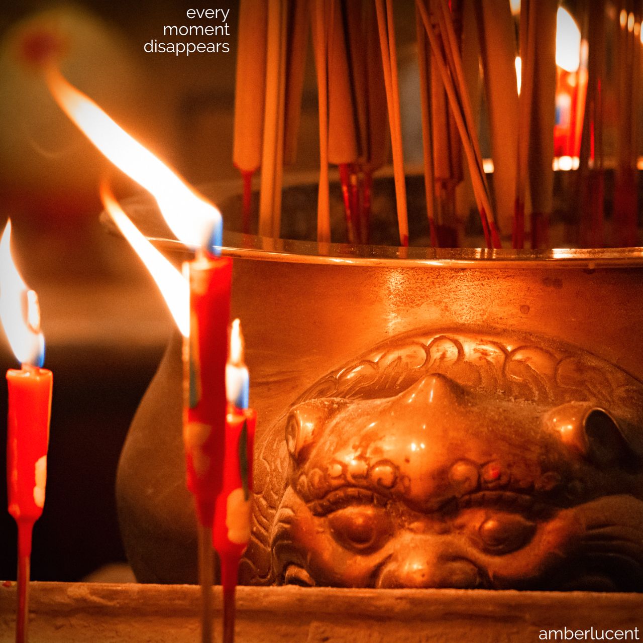 candles and incense