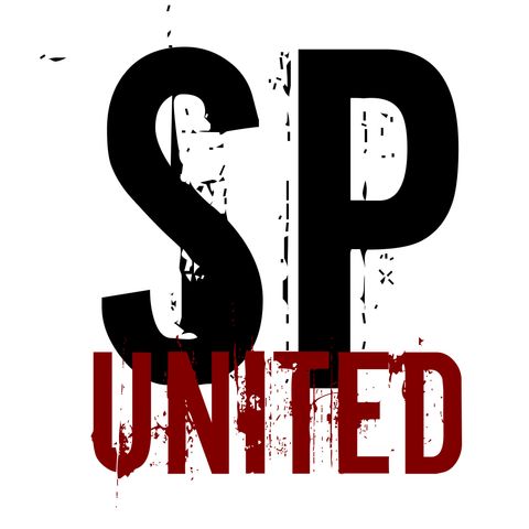 black SP red united whit background